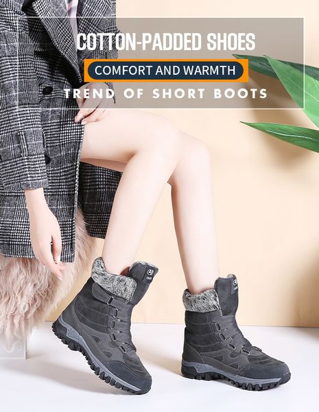2019 new women boots leather suede winter boots women keep warm lace-up waterproof snow boots botas mujer, Black
2019 new women boots leather suede winter boots women keep warm lace-up waterproof snow boots botas mujer, Black