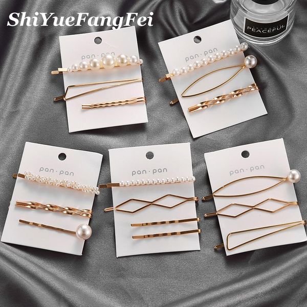 3pcs/set women barrette metal gold pearl hair clip for women 2019 fashion korean hair pins hairband hair accessories jewelry uaiul, Black
3pcs/set women barrette metal gold pearl hair clip for women 2019 fashion korean hair pins hairband hair accessories jewelry uaiul, Black