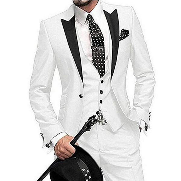 new popular one button white groom tuxedos peak lapel men wedding party groomsmen 3 pieces suits (jacket+pants+vest+tie) k81, Black;gray
new popular one button white groom tuxedos peak lapel men wedding party groomsmen 3 pieces suits (jacket+pants+vest+tie) k81, Black;gray