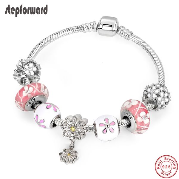 step forward 925 sterling silver fairy pink daisy garden cz pendant bracelet & bangle for woman fashion jewelry wlb014, Black
step forward 925 sterling silver fairy pink daisy garden cz pendant bracelet & bangle for woman fashion jewelry wlb014, Black