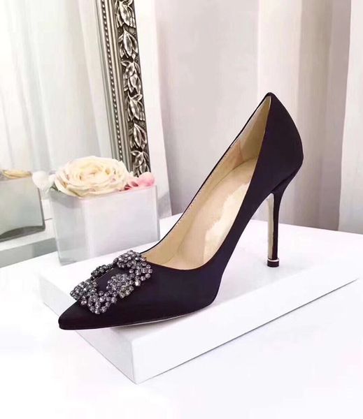 2019 designer pump Fashion luxury designer shoes red bottom high heels Leather Pointed Toes Pumps Dress shoes