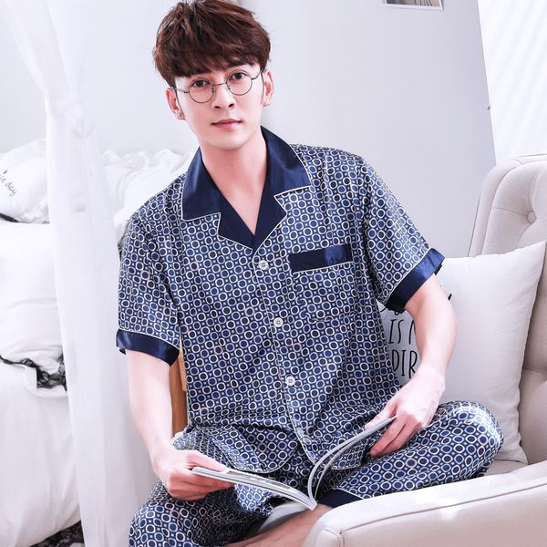 summer new men pajamas set nightwear short sleeve bathrobe negligee sleep suit casual rayon 2pcs shirt&pant home clothes, Black;brown
summer new men pajamas set nightwear short sleeve bathrobe negligee sleep suit casual rayon 2pcs shirt&pant home clothes, Black;brown