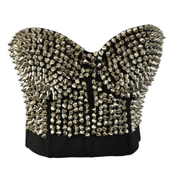 fashion spike stud rivet gold silver lingerie punk party wear clubwear push up bra for women j190701
fashion spike stud rivet gold silver lingerie punk party wear clubwear push up bra for women j190701