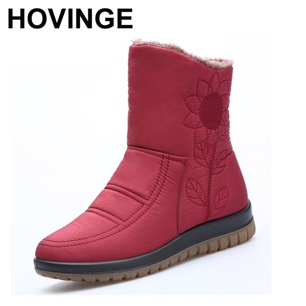 hovinge snow boots ladies waterproof warm ankle boots wedges platform plush shoes female botas mujer zapatos embroider boot, Black
hovinge snow boots ladies waterproof warm ankle boots wedges platform plush shoes female botas mujer zapatos embroider boot, Black