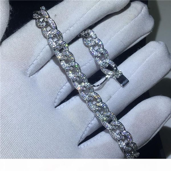 vecalon hiphop chian bracelet pave set 5a cubic zirconia white gold filled party wedding bracelet for women men rock jewelry, Black
vecalon hiphop chian bracelet pave set 5a cubic zirconia white gold filled party wedding bracelet for women men rock jewelry, Black