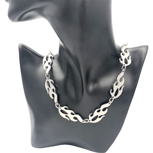 harajuku style flame pendant necklace hip hop punk stainless steel choker necklaces couple jewelry gifts, Golden;silver
harajuku style flame pendant necklace hip hop punk stainless steel choker necklaces couple jewelry gifts, Golden;silver
