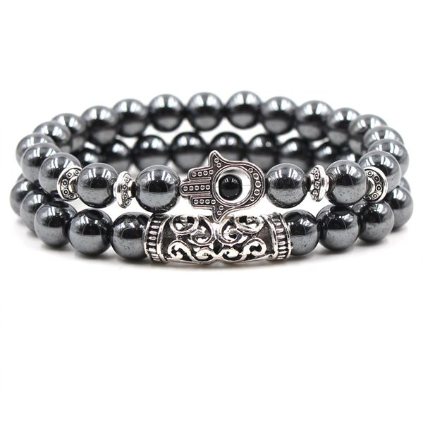 2019 new 2pc/set black stone hematite bracelets beadeds skull lion owl skull bangles for women & men gift
2019 new 2pc/set black stone hematite bracelets beadeds skull lion owl skull bangles for women & men gift