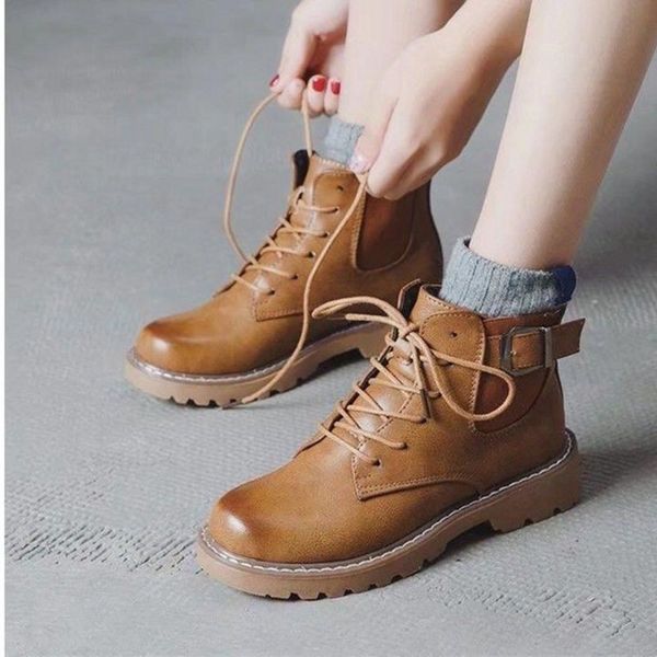 lzj ankle boots women boots autumn winter motorcycle buckle women shoes lace up army hiking combat booties plus size, Black 
lzj ankle boots women boots autumn winter motorcycle buckle women shoes lace up army hiking combat booties plus size, Black