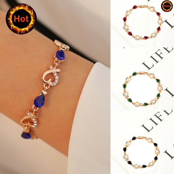 fashion women girls blue crystal jewelry copper charm bracelet bangle party favors
fashion women girls blue crystal jewelry copper charm bracelet bangle party favors