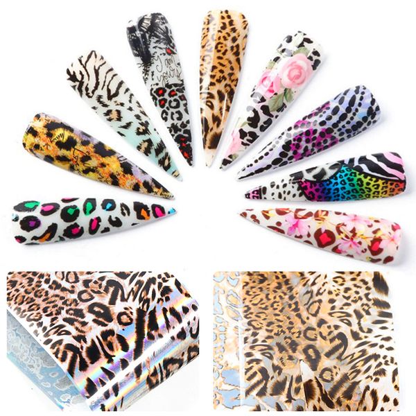 10 pcs/set nail foils sticker 20*4cm leopard nail art transfer decals paper diy design decoration, Black
10 pcs/set nail foils sticker 20*4cm leopard nail art transfer decals paper diy design decoration, Black