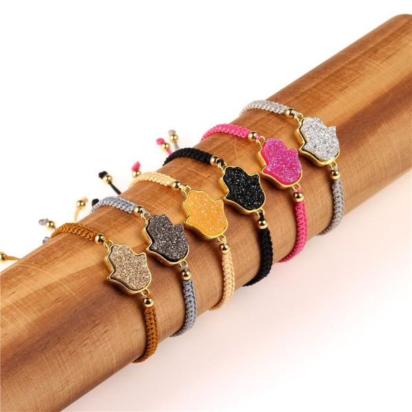 vaslia boho natural stone resin fatima palm bracelet woven vintage ladies fashion bracelet cute daily jewelry gift adjustable, Golden;silver
vaslia boho natural stone resin fatima palm bracelet woven vintage ladies fashion bracelet cute daily jewelry gift adjustable, Golden;silver