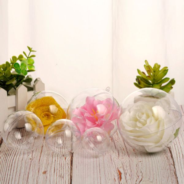 10pcs transparent plastic ball hollow ball christmas window decoration flower cake container hanging acrylic
10pcs transparent plastic ball hollow ball christmas window decoration flower cake container hanging acrylic