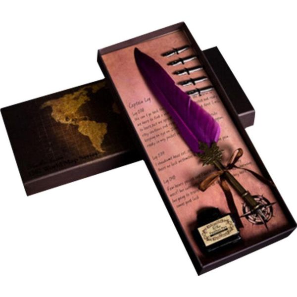 kids retro gift writing calligraphy feather pen ink quill home, office, school, etc sets writing, drawing, etc
kids retro gift writing calligraphy feather pen ink quill home, office, school, etc sets writing, drawing, etc