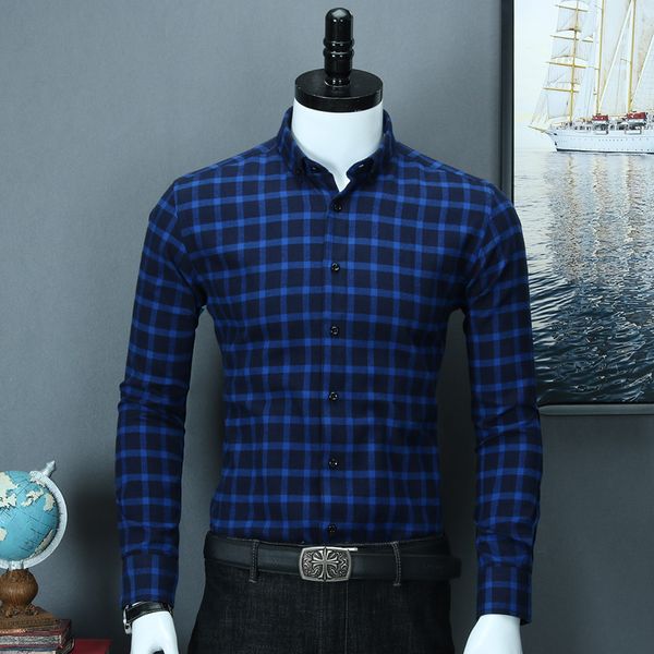men's vintage casual standard-fit flannel shirt warm brushed cotton plaid checked long sleeve button-down collar dress shirts, White;black
men's vintage casual standard-fit flannel shirt warm brushed cotton plaid checked long sleeve button-down collar dress shirts, White;black