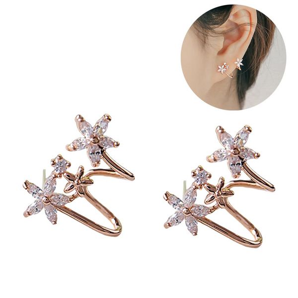 bluelans sweet women rhinestone curved flower ear clip piercing stud earrings fashion jewelry, Silver
bluelans sweet women rhinestone curved flower ear clip piercing stud earrings fashion jewelry, Silver