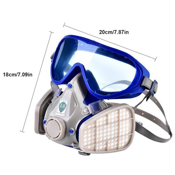 2019 paint spraying gas mask safety glasses respirator anti-dust eye goggle activated carbon fire breathing, Black
2019 paint spraying gas mask safety glasses respirator anti-dust eye goggle activated carbon fire breathing, Black