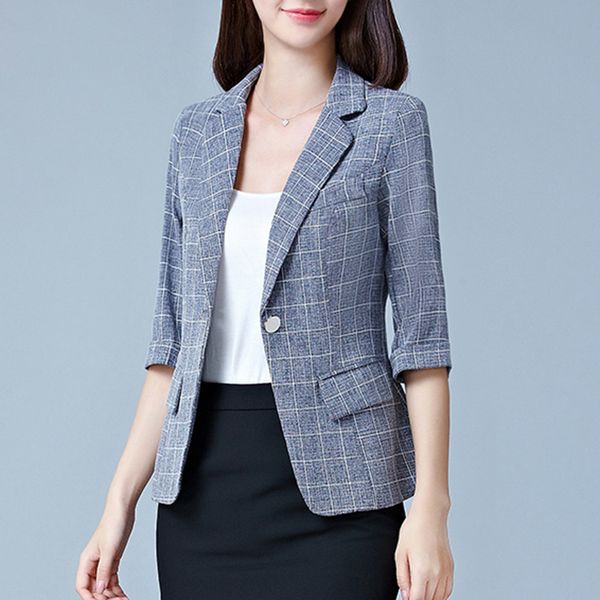 women's suits & blazers women plaid blazer one button spring office lady suit jacket coat slim fashion retro work wear orwindny, White;black
women's suits & blazers women plaid blazer one button spring office lady suit jacket coat slim fashion retro work wear orwindny, White;black