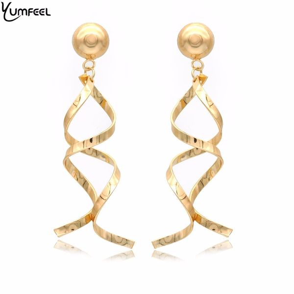 yumfeel new golden color jewelry big maxi earrings t show women earrings gifts punk twisted, Golden;silver
yumfeel new golden color jewelry big maxi earrings t show women earrings gifts punk twisted, Golden;silver