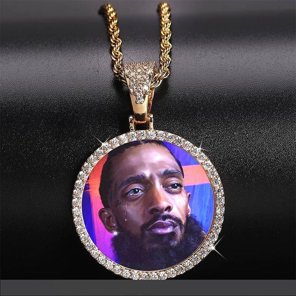 customized ps pendant necklaces jewelry fashion 18k gold plated circle memory pendant necklace bling zircon paved hip hop necklaces, Silver
customized ps pendant necklaces jewelry fashion 18k gold plated circle memory pendant necklace bling zircon paved hip hop necklaces, Silver