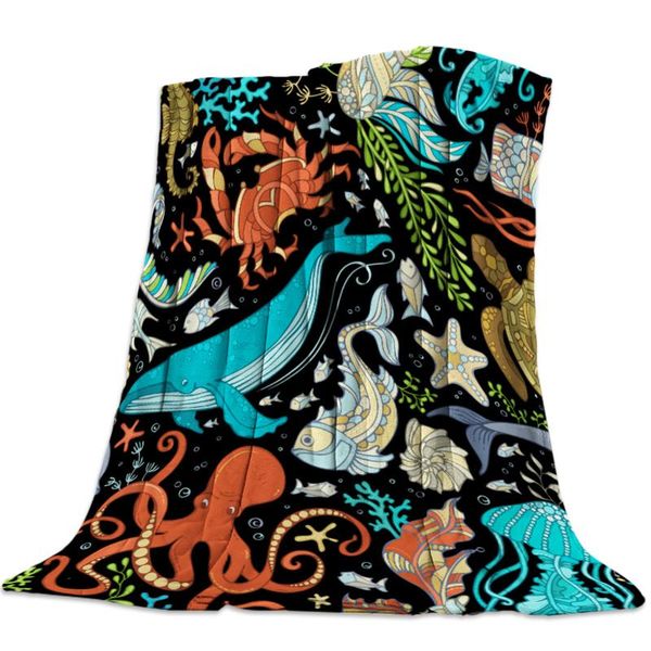 fish whale conch jellyfish starfish flannel fleece bed blanket bedspread coverlet bed cover soft warm blankets
fish whale conch jellyfish starfish flannel fleece bed blanket bedspread coverlet bed cover soft warm blankets