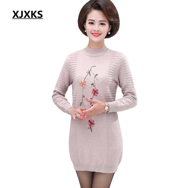 xjxks long sweater women turtleneck sweater long sleeve pullover women ebmoridery flower wool pullover, White;black
xjxks long sweater women turtleneck sweater long sleeve pullover women ebmoridery flower wool pullover, White;black