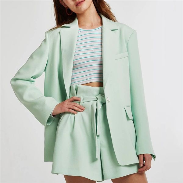 women's suits & blazers single button streetwear solid blazer office elegant ladies female long sleeve pocket design autumn coats 2021, White;black
women's suits & blazers single button streetwear solid blazer office elegant ladies female long sleeve pocket design autumn coats 2021, White;black