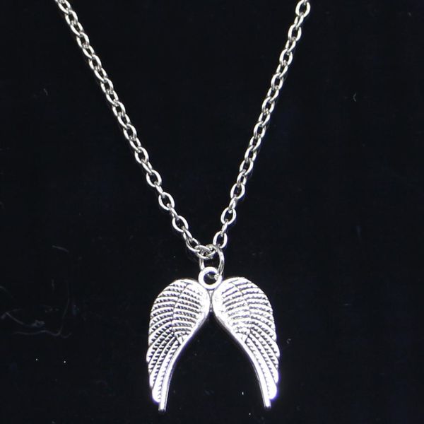 20pcs new fashion necklace 21x19mm angel wings silver pendants short long women men colar gift jewelry choker
20pcs new fashion necklace 21x19mm angel wings silver pendants short long women men colar gift jewelry choker