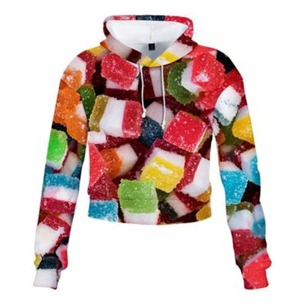 women sweets loose hoodies fahion 3d digital printing long sleeve casual pullovers designer female exposed navel high waist short hoodies, Black
women sweets loose hoodies fahion 3d digital printing long sleeve casual pullovers designer female exposed navel high waist short hoodies, Black