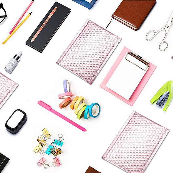 10pcs rose gold metallic bubble mailers foil bubble bags aluminized postal bags gift packaging padded shipping envelopes feulo
10pcs rose gold metallic bubble mailers foil bubble bags aluminized postal bags gift packaging padded shipping envelopes feulo