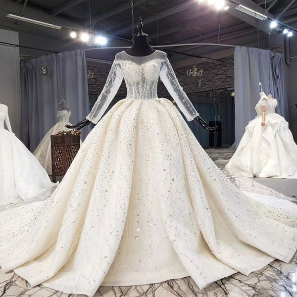 новые o шеи свадебное платье 2020 длинные slevees sequined pleats кристалл бисера иллюзия узелок назад элегантный белый последние невесты ro, White
новые o шеи свадебное платье 2020 длинные slevees sequined pleats кристалл бисера иллюзия узелок назад элегантный белый последние невесты ro, White