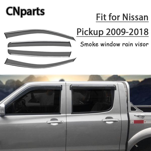 cnparts 4pcs abs for nissan pickup 2009-2018 car smoke window visor keep fresh air convection accessories
cnparts 4pcs abs for nissan pickup 2009-2018 car smoke window visor keep fresh air convection accessories