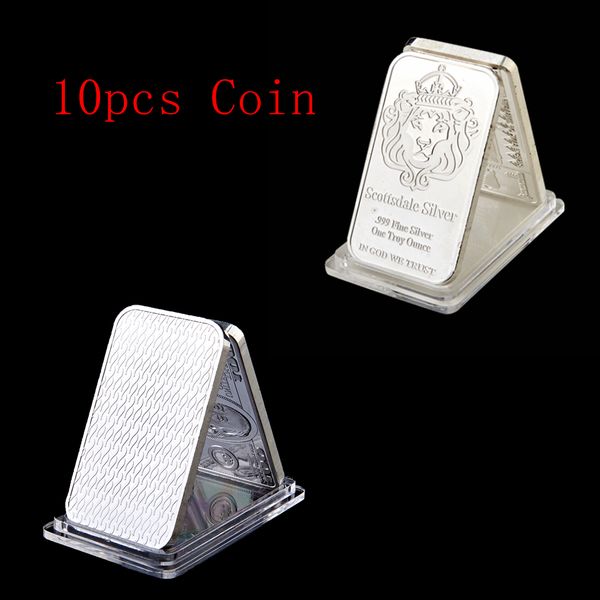 10pcs scottsdale lion head bar brass core silver plated bullion 1 oz ingot 50 mm x 28 mm home decoration collectible coin
10pcs scottsdale lion head bar brass core silver plated bullion 1 oz ingot 50 mm x 28 mm home decoration collectible coin