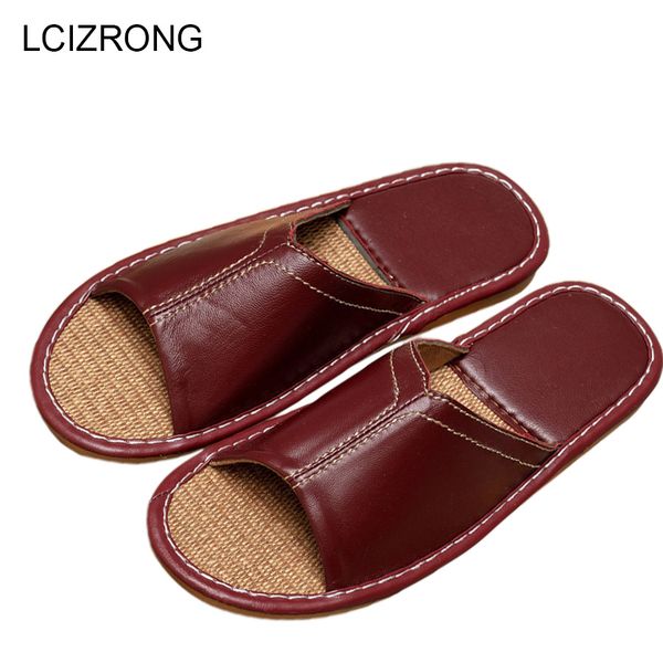 lcizrong autumn 5 colors leather couple home slippers men flax comfortable solid slippers slapping shoes man, Black
lcizrong autumn 5 colors leather couple home slippers men flax comfortable solid slippers slapping shoes man, Black