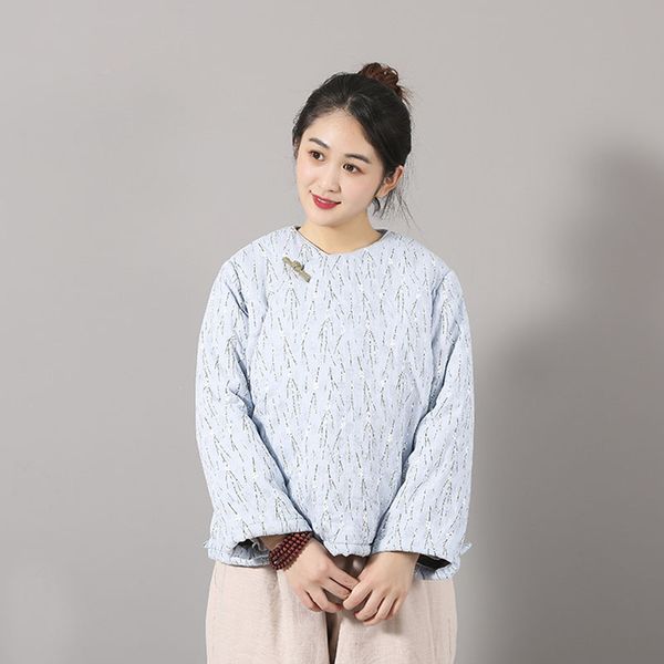 johnature new winter fashionable floral print o-neck thick cotton quilt 2019 new casual vintage long sleeve all-match women, Tan;black
johnature new winter fashionable floral print o-neck thick cotton quilt 2019 new casual vintage long sleeve all-match women, Tan;black