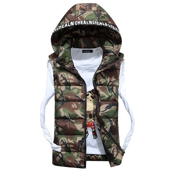 rlyaeiz 2018 casual men's vest autumn winter jacket sleeveless camouflage male vests slim fit waistcoat casaco masculino inverno, Black;white
rlyaeiz 2018 casual men's vest autumn winter jacket sleeveless camouflage male vests slim fit waistcoat casaco masculino inverno, Black;white
