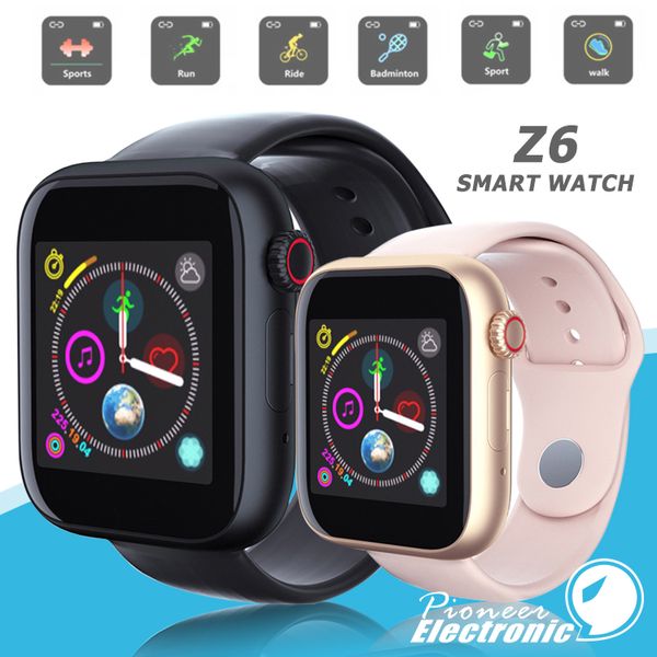 

1pc z6 martwatch for apple iphone mart watch bluetooth 3 0 watche with camera upport im tf card for android mart phone pk dz09 a1