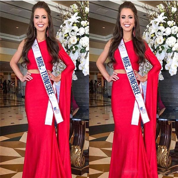 red one shoulder mermad prom dresses with one long sleeve satin two-piece formal evening gowns celebrity gowns, Black
red one shoulder mermad prom dresses with one long sleeve satin two-piece formal evening gowns celebrity gowns, Black