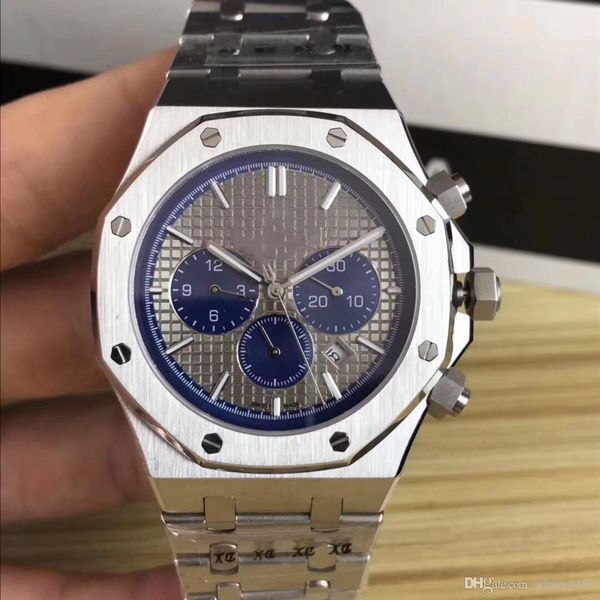 luxurious royal oak with sapphire mirror. men 's six - needle mechanical watch. 41 mm. 316 steel. the men' s automati, Slivery;brown
luxurious royal oak with sapphire mirror. men 's six - needle mechanical watch. 41 mm. 316 steel. the men' s automati, Slivery;brown