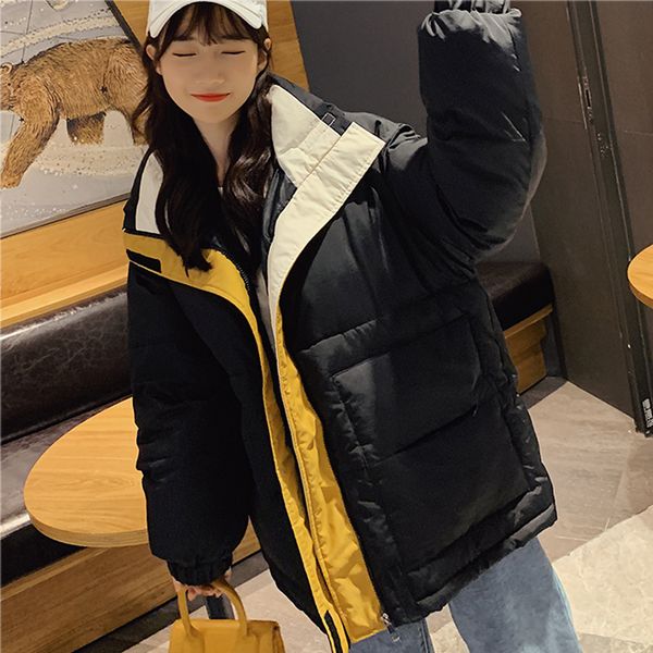 lucyever 2019 winter turtleneck solid jacket women simple thicken cotton warm parka woman casual loose black coat manteau femme
lucyever 2019 winter turtleneck solid jacket women simple thicken cotton warm parka woman casual loose black coat manteau femme
