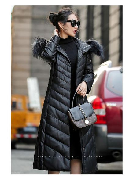 leather real 2020 jacket winter coat women real raccoon fur collar down jacket women long genuine sheepskin coat my4728, Black
leather real 2020 jacket winter coat women real raccoon fur collar down jacket women long genuine sheepskin coat my4728, Black