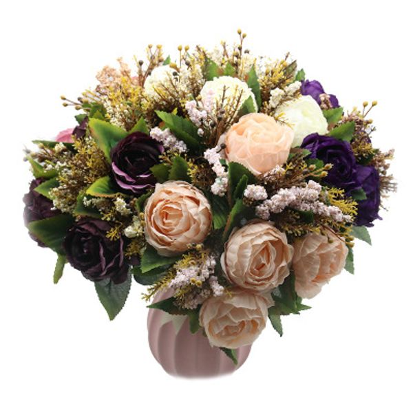 european peach purple pink peony bridal artificial flowers blossom bridal bridesmaid holder wedding bouquet home wedding party decoration
european peach purple pink peony bridal artificial flowers blossom bridal bridesmaid holder wedding bouquet home wedding party decoration