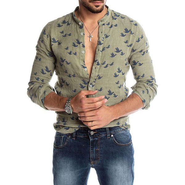 mens dayly cute shirts dress fashion long sleeve stand collar casual shirt spring summer print mens tees male clothing, White;black
mens dayly cute shirts dress fashion long sleeve stand collar casual shirt spring summer print mens tees male clothing, White;black