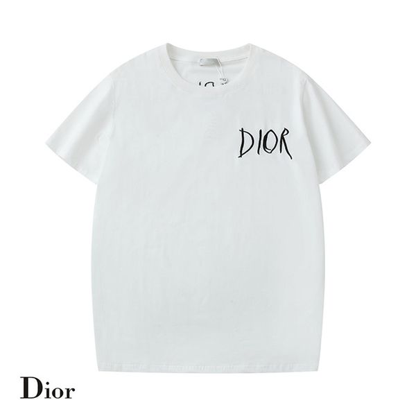 men's t-shirt short sleeve summer embroidered round neck neck casual luxury print hip hop short sleeve 11, White
men's t-shirt short sleeve summer embroidered round neck neck casual luxury print hip hop short sleeve 11, White