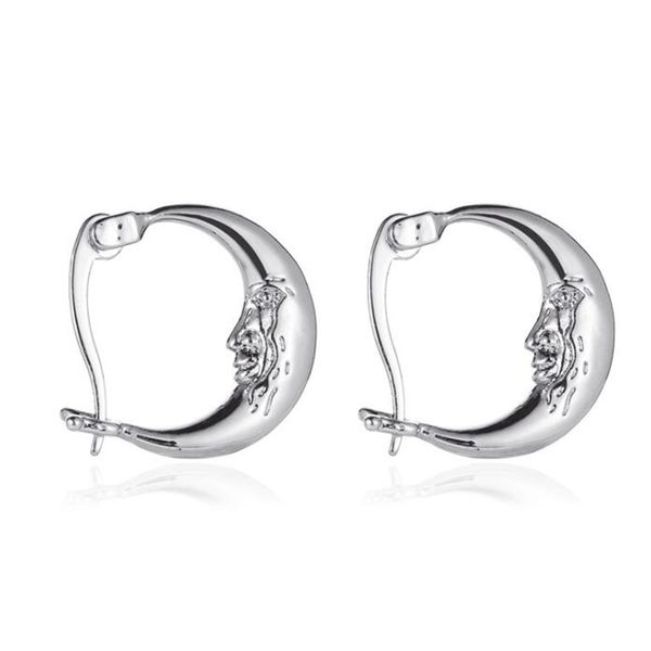 personality moon hoop earrings vintage alloy gold color human face huggie earrings handmade round ear ring party jewelry, Golden;silver
personality moon hoop earrings vintage alloy gold color human face huggie earrings handmade round ear ring party jewelry, Golden;silver