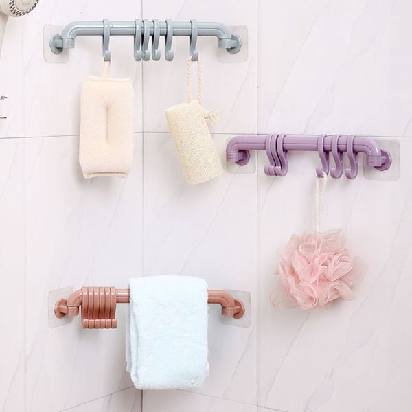 simple seamless 6-row hooks bathroom wall mounted towel bathrobe hook household sundries storage hook
simple seamless 6-row hooks bathroom wall mounted towel bathrobe hook household sundries storage hook