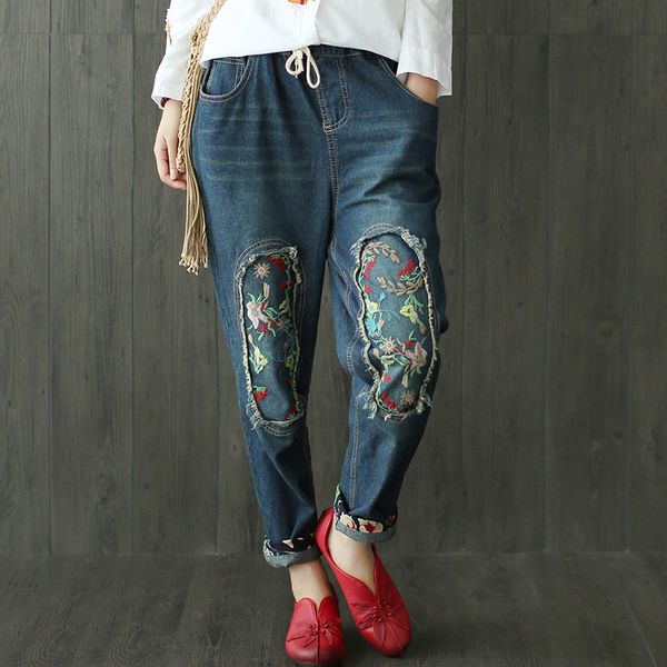 женщины упругие талии лоскутные denimpants дамы ретро урожай флис джинс мода scartched вышивка цветочные джинсовые брюки, Blue
женщины упругие талии лоскутные denimpants дамы ретро урожай флис джинс мода scartched вышивка цветочные джинсовые брюки, Blue