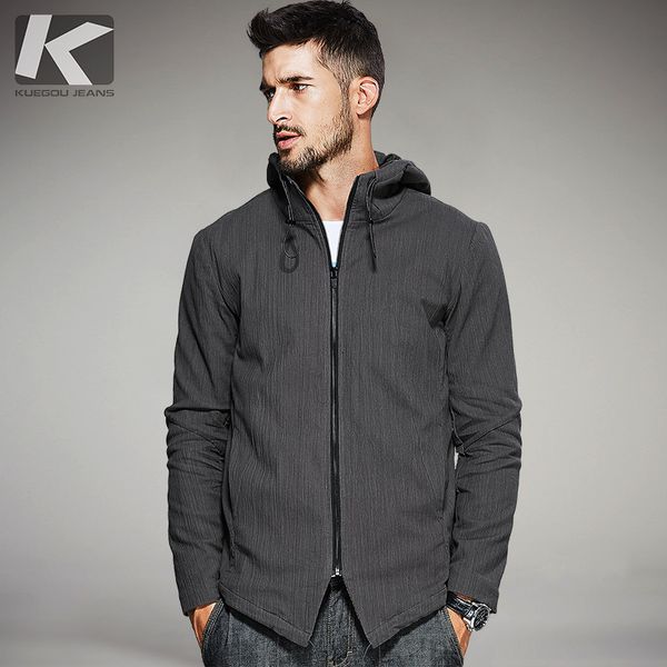 kuegou new autumn mens hooded jackets and coats pockets zipper coffee color brand clothing for man's slim clothes male 3805, Black;brown
kuegou new autumn mens hooded jackets and coats pockets zipper coffee color brand clothing for man's slim clothes male 3805, Black;brown