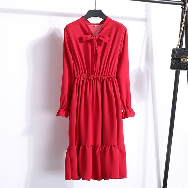 2020 midi floral long sleeve dress female korean black shirt vestidos office polka dot vintage autumn dresses women winter dress, Black;gray
2020 midi floral long sleeve dress female korean black shirt vestidos office polka dot vintage autumn dresses women winter dress, Black;gray