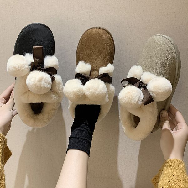 2019 winter new snow boots women fashion simple color matching plus velvet warm and comfortable non-slip casual boots, Black
2019 winter new snow boots women fashion simple color matching plus velvet warm and comfortable non-slip casual boots, Black