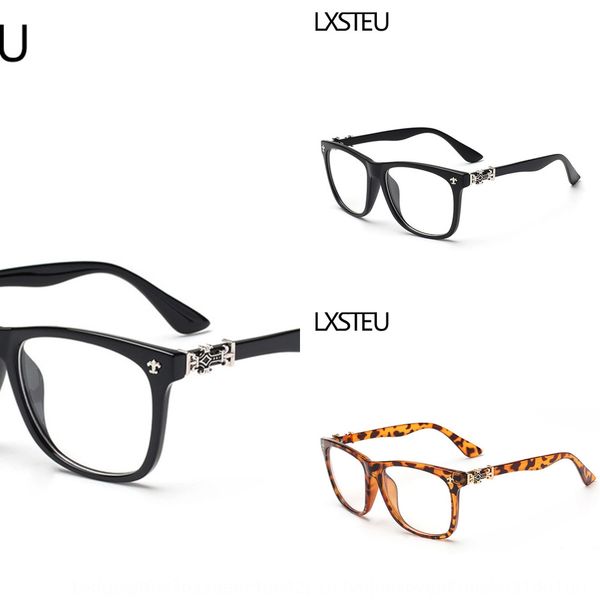 xue zhiqian personalized glasses plain glasses round face with myopia men's and women's large frame square frame 12370, Silver 
xue zhiqian personalized glasses plain glasses round face with myopia men's and women's large frame square frame 12370, Silver